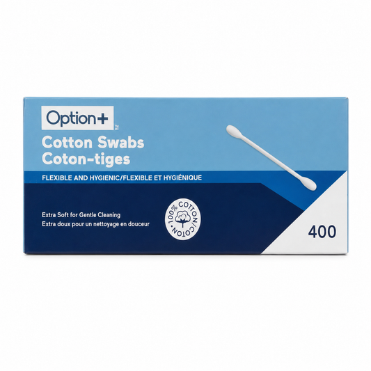 Option+ Cotton Swabs – 400 Count