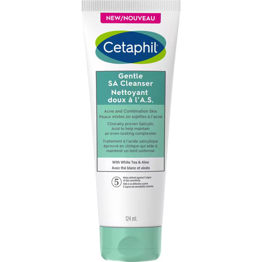 Cetaphil Gentle Salicylic Acid Cleanser, 124 mL
