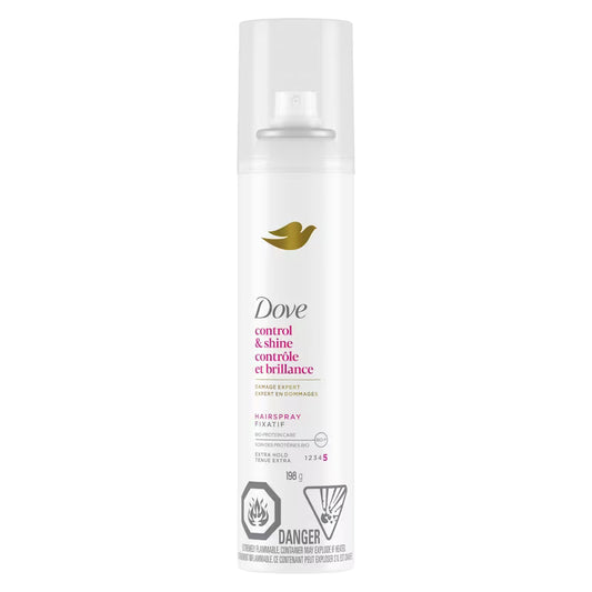 Dove Style+Care Strength & Shine Extra Hold Hairspray Aerosol, 198 g