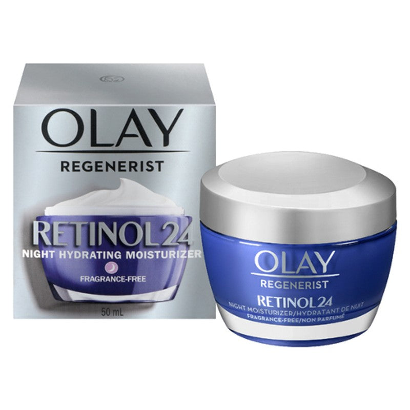 Olay Regenerist Retinol24 Night Moisturizer, Fragrance-Free, 50 mL