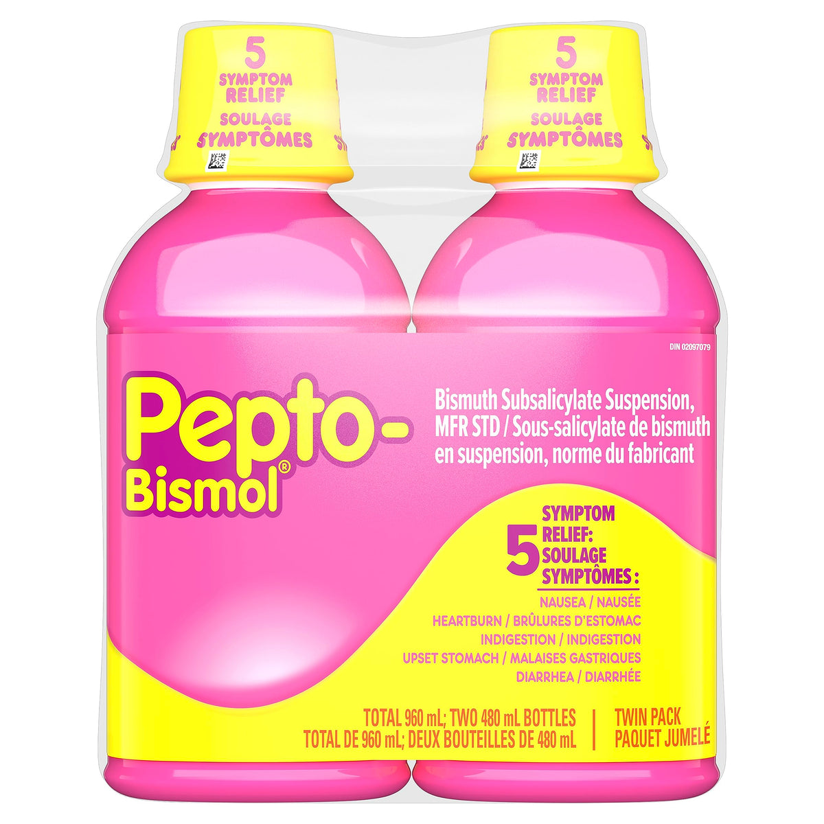 Pepto Bismol Original Liquid, 2 x 480 mL