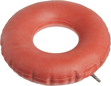 Drive Medical Inflatable Rubber Cushion, Red, 14 in