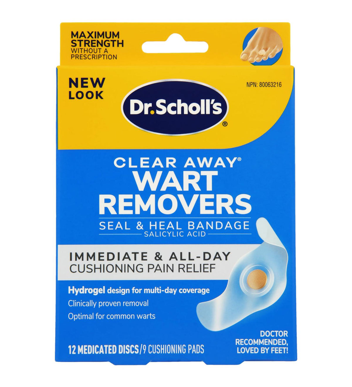 Dr. Scholl's Clear Away Duragel Wart Remover, 9 Count