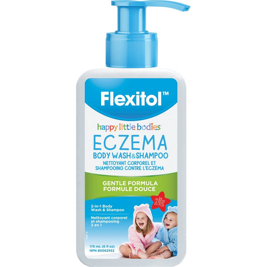 Flexitol Happy Little Bodies Eczema 2-in-1 Body Wash & Shampoo 175 mL