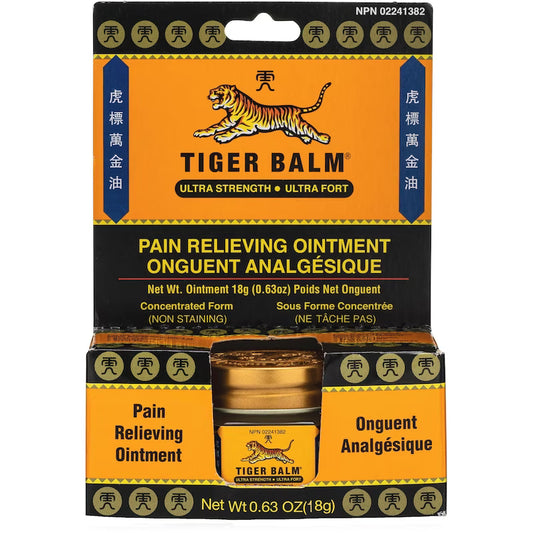 Tiger Balm Ultra Strength Pain Relieving Ointment 18 g