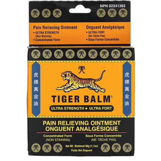 Tiger Balm Ultra Strength Pain Relieving Ointment, 50 g
