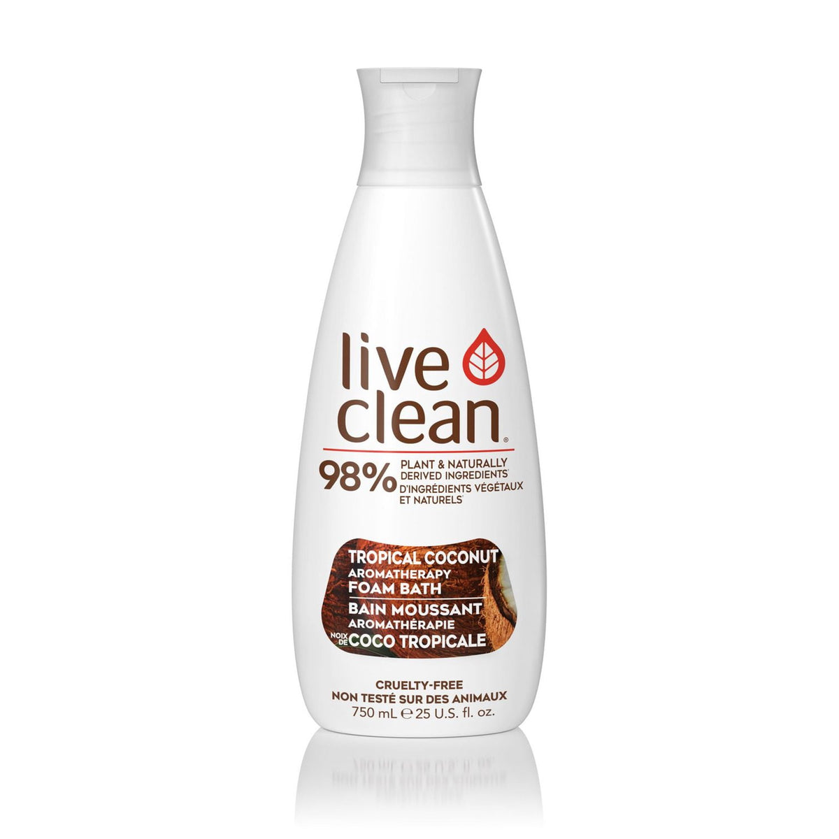 Live Clean Tropical Coconut Aromatherapy Foam Bath 750 mL