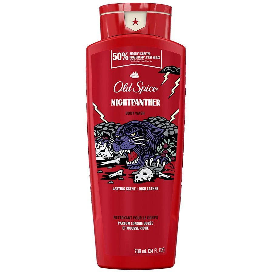 Old Spice NightPanther Body Wash for Men, 709 mL