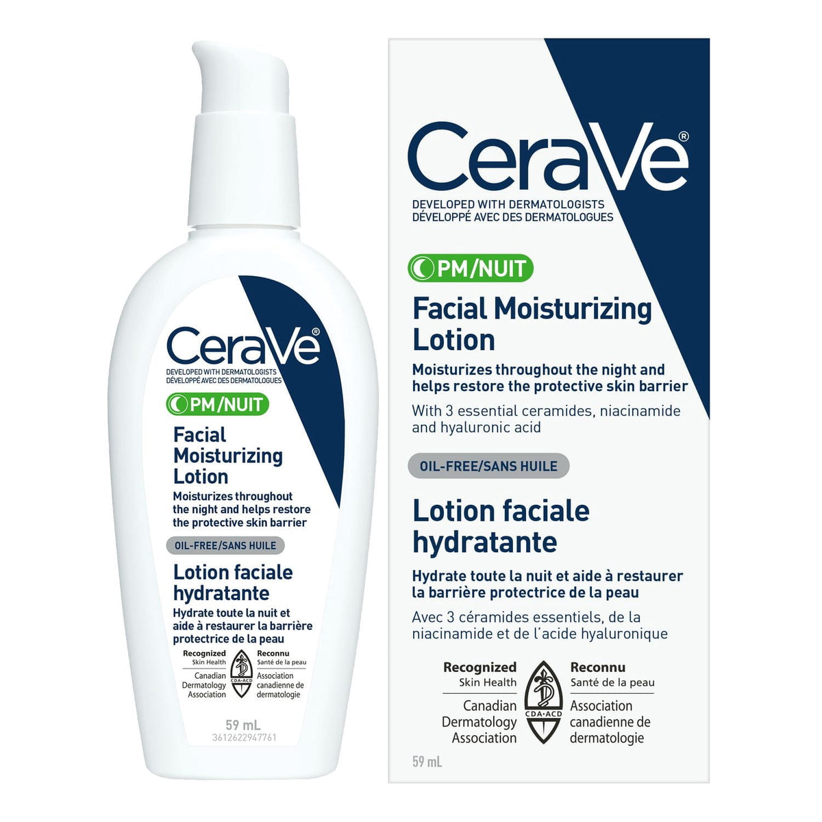CeraVe PM Facial Moisturizing Lotion, 59 mL