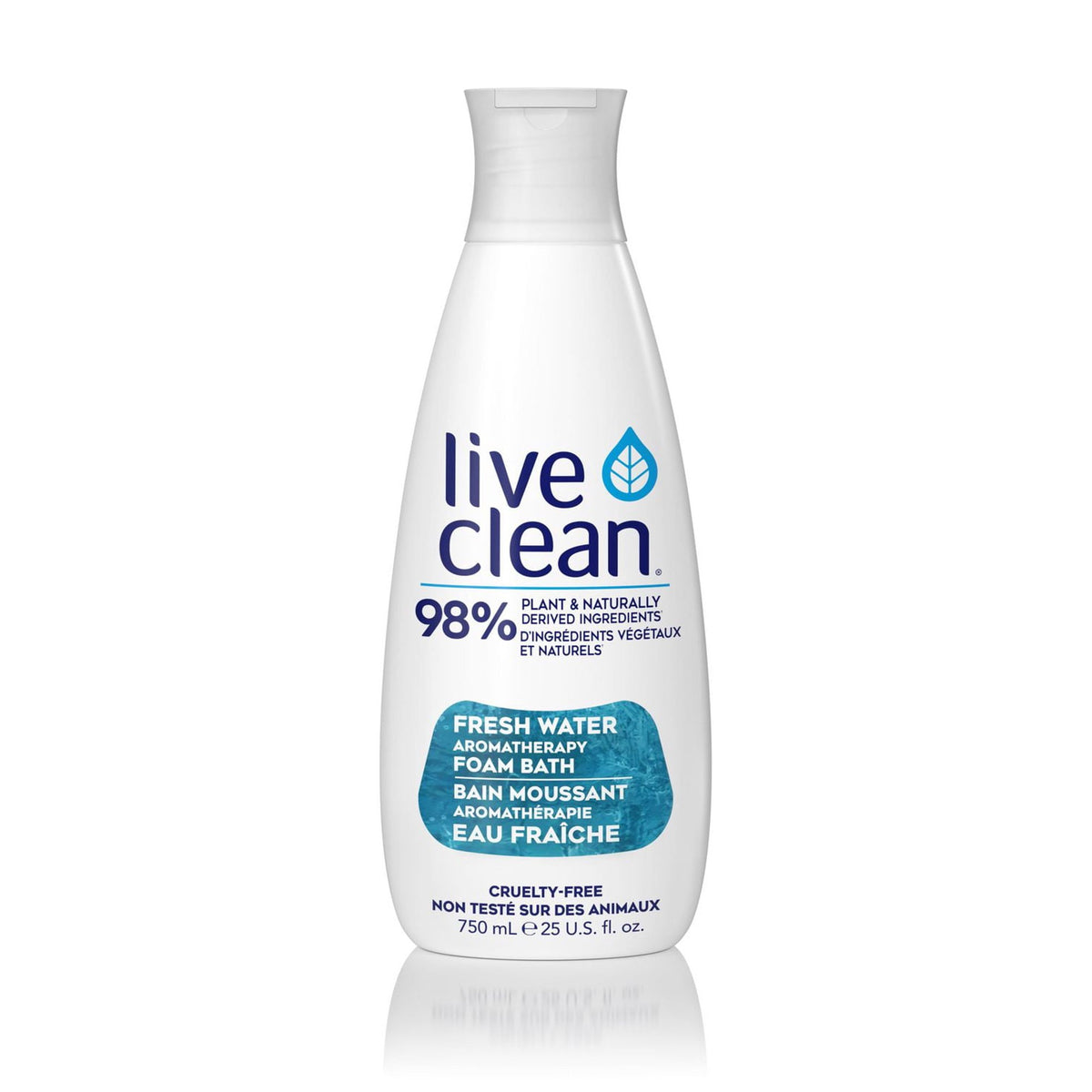Live Clean Fresh Water Aromatherapy Foam Bath, 750 mL