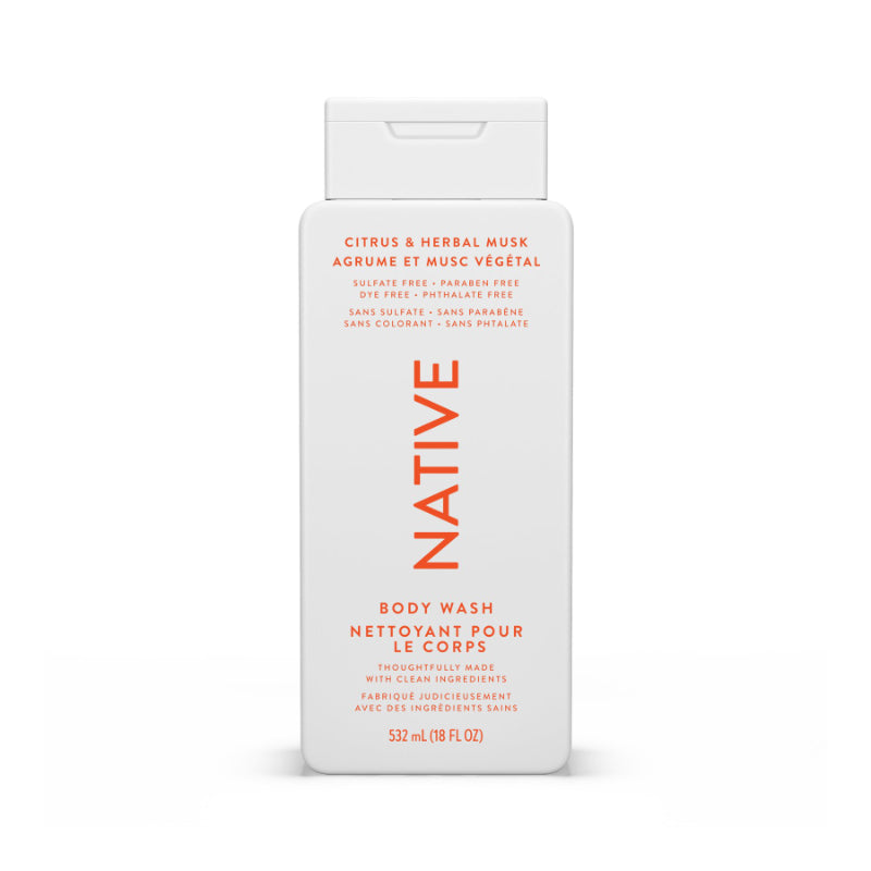 Native Body Wash Citrus & Herbal Musk 532 mL