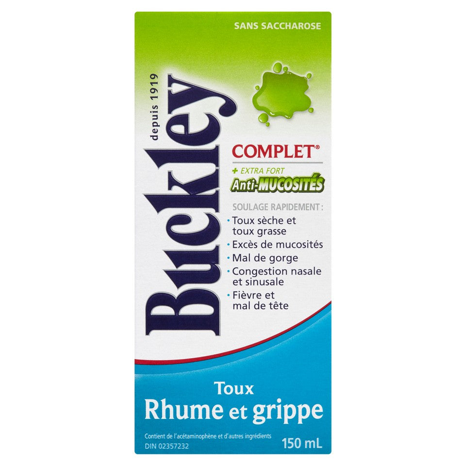 Buckley’s Complete + Extra Strength Mucus Relief Cough, Cold & Flu Syrup 150 mL