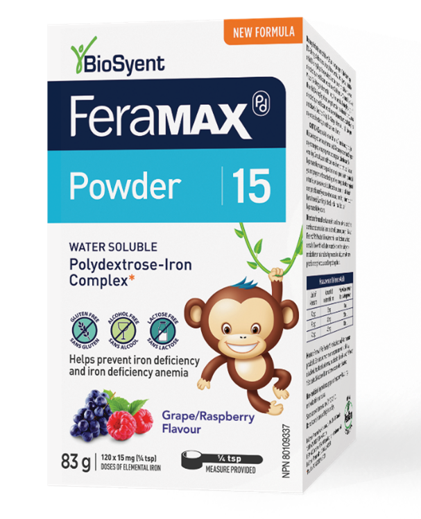 FeraMAX Pd Powder 15 Iron Supplement, 83 g (120 × 15 mg Doses)