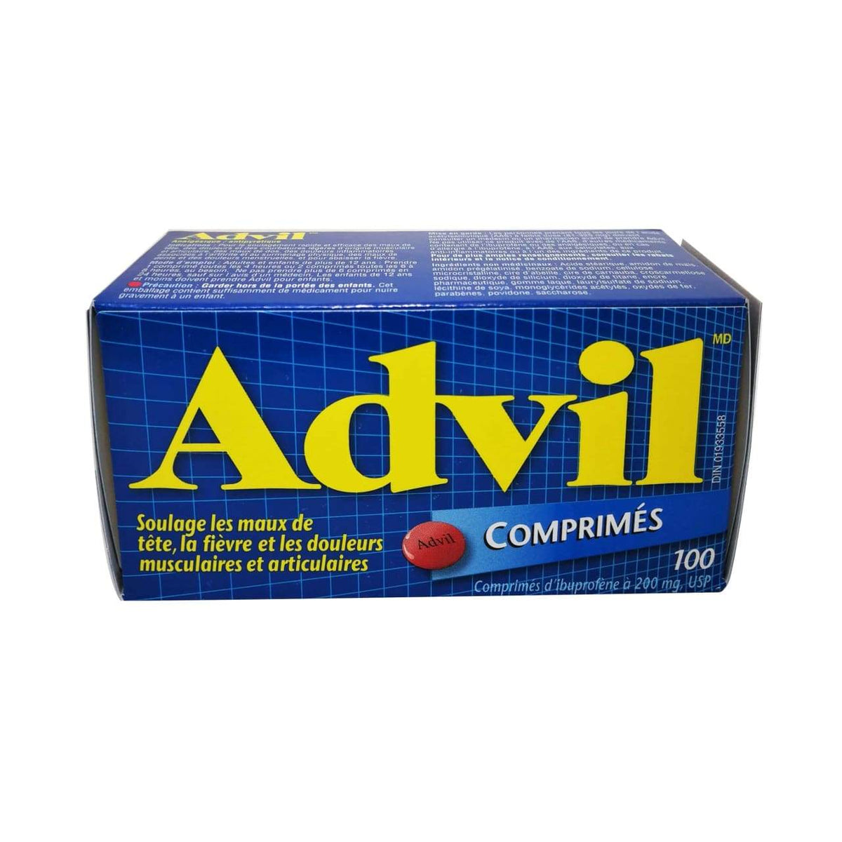 Advil Ibuprofen 200 mg Tablets, 100 Tablets