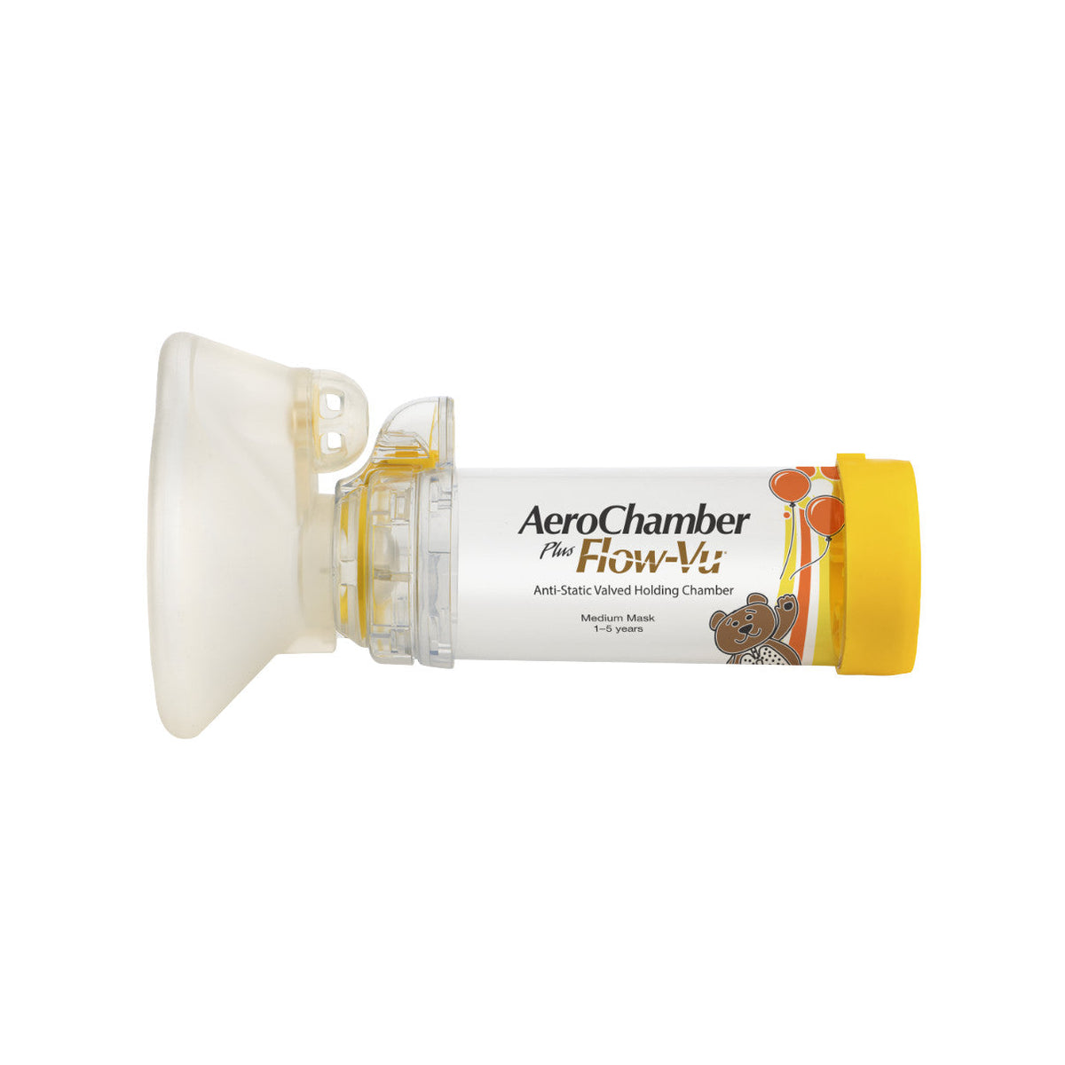 AeroChamber Plus Flow-Vu Chamber with Child Medium Mask (1–5 Years)