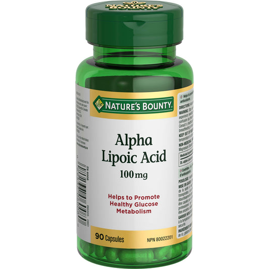 Nature's Bounty Alpha Lipoic Acid 100 mg, 90 Capsules