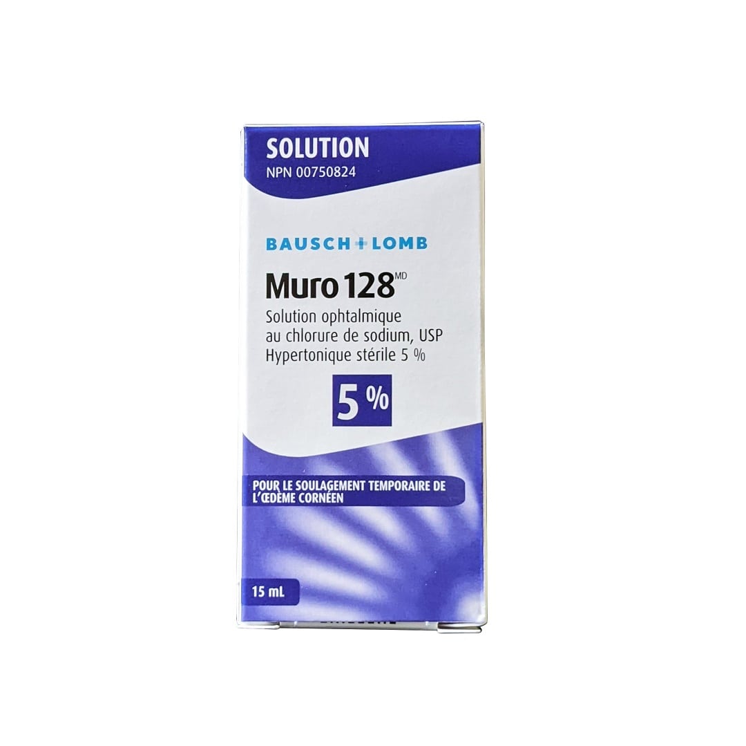 Bausch + Lomb Muro 128 5% Ophthalmic Solution, 15 mL