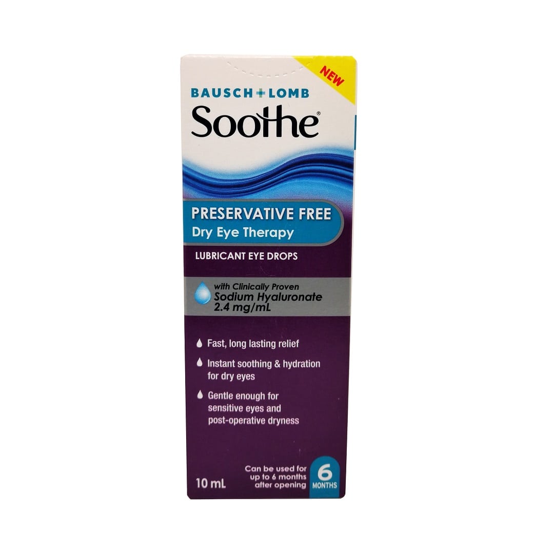 Bausch + Lomb Soothe Preservative-Free Dry Eye Therapy Drops 10 mL
