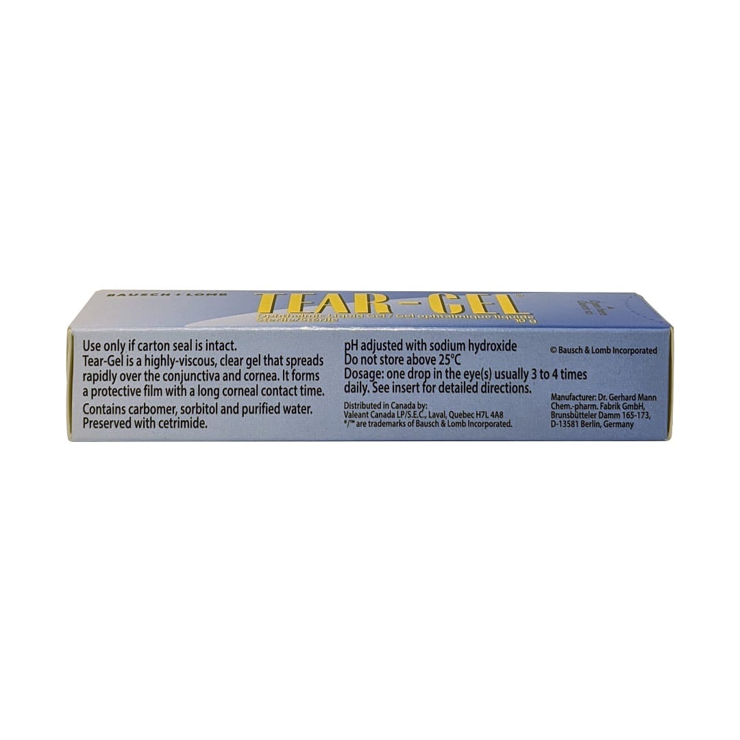 Bausch + Lomb Tear-Gel Ophthalmic Liquid Gel, 10 g