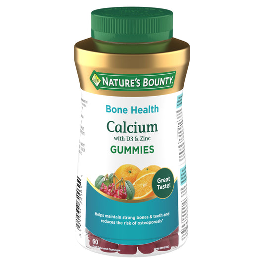 Nature's Bounty Calcium with D3 & Zinc Gummies, 60 Gummies