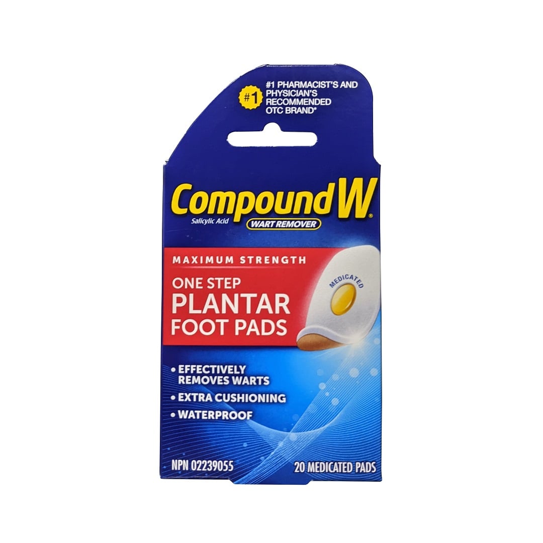 Compound W Maximum Strength One Step Plantar Foot Pads, 20 Medicated Pads