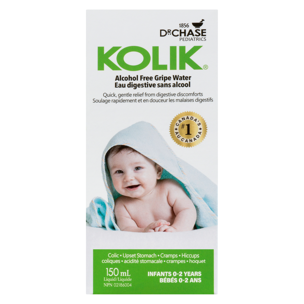 Dr. Chase Kolik Alcohol-Free Gripe Water, 150 mL