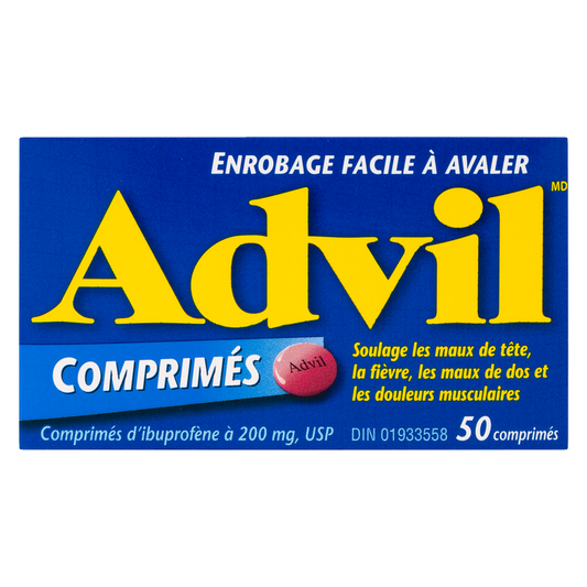 Advil Regular Strength Ibuprofen Tablets 200 mg, 50 Tablets