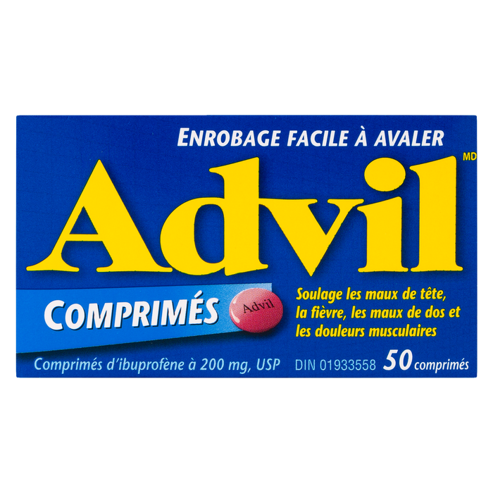 Advil Regular Strength Ibuprofen Tablets 200 mg, 50 Tablets