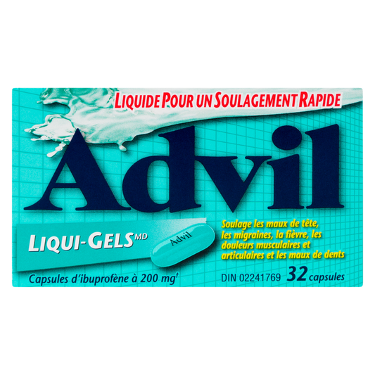 Advil Liqui-Gels Ibuprofen Capsules 200 mg, 32 Capsules