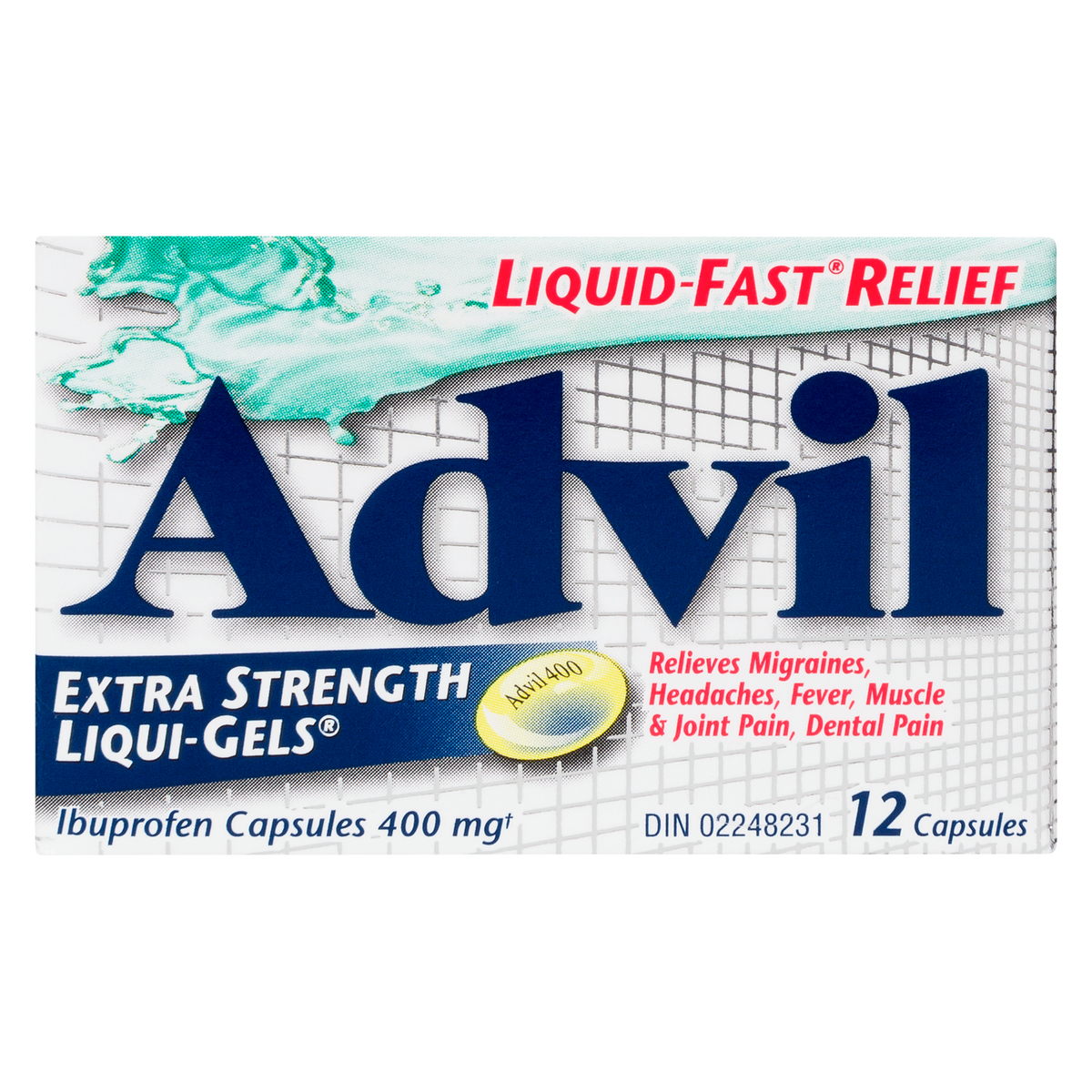 Advil Extra Strength Liqui-Gels, 400 mg, 12 Capsules