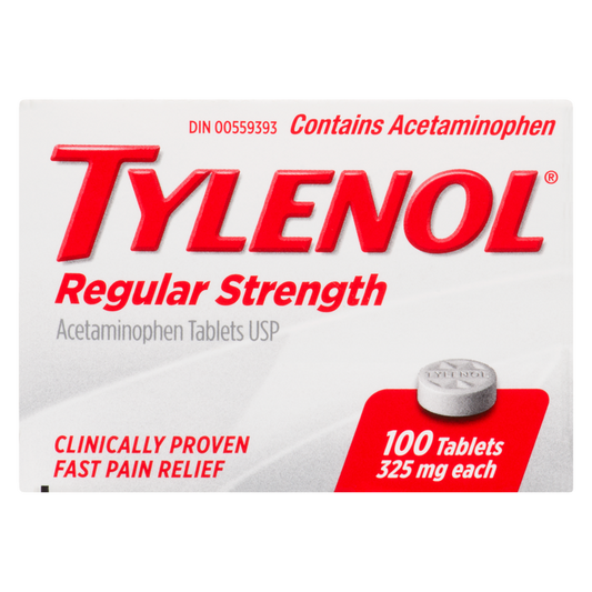 TYLENOL Regular Strength Acetaminophen 325 mg Tablets, 100 Tablets