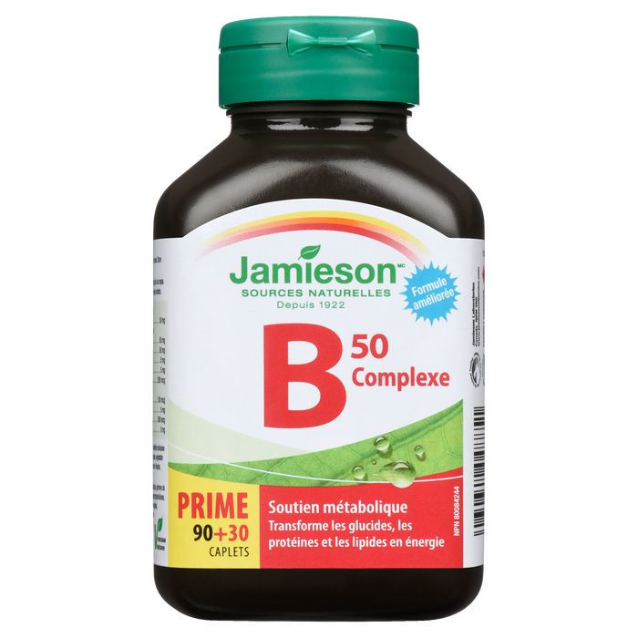 Jamieson Vitamin B50 Complex 90 + 30 Bonus Caplets