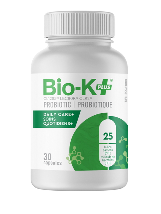 Bio-K+ Daily Care+ 25 Billion Probiotic Capsules, 30 Capsules