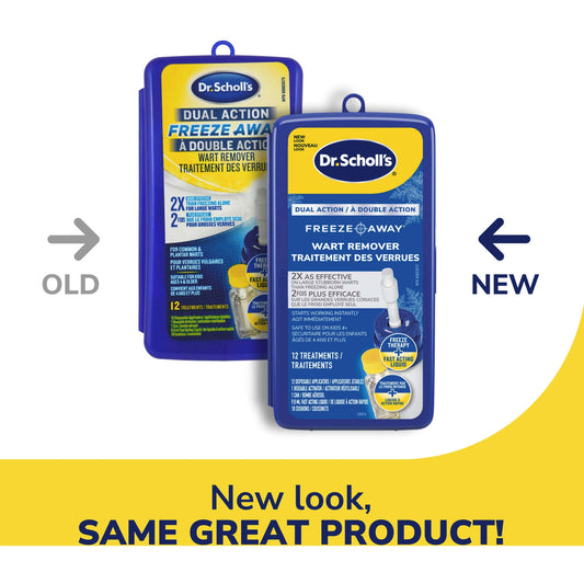 Dr. Scholl's Freeze Away Dual Action Wart Remover, 12 Treatments