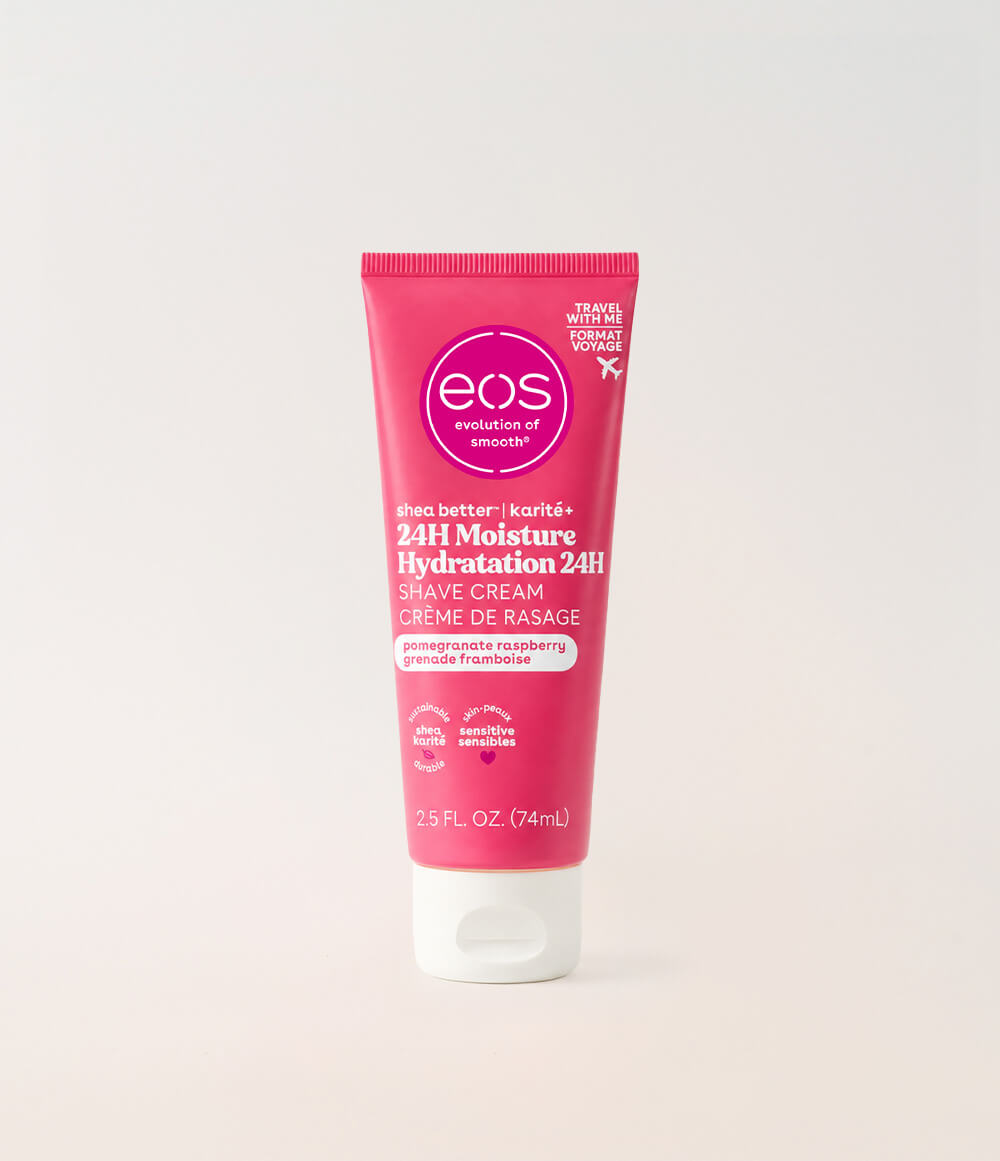 eos Shea Better Travel Shave Cream, Pomegranate Raspberry, 74 mL