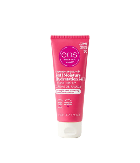 eos Shea Better Travel Shave Cream, Pomegranate Raspberry, 74 mL