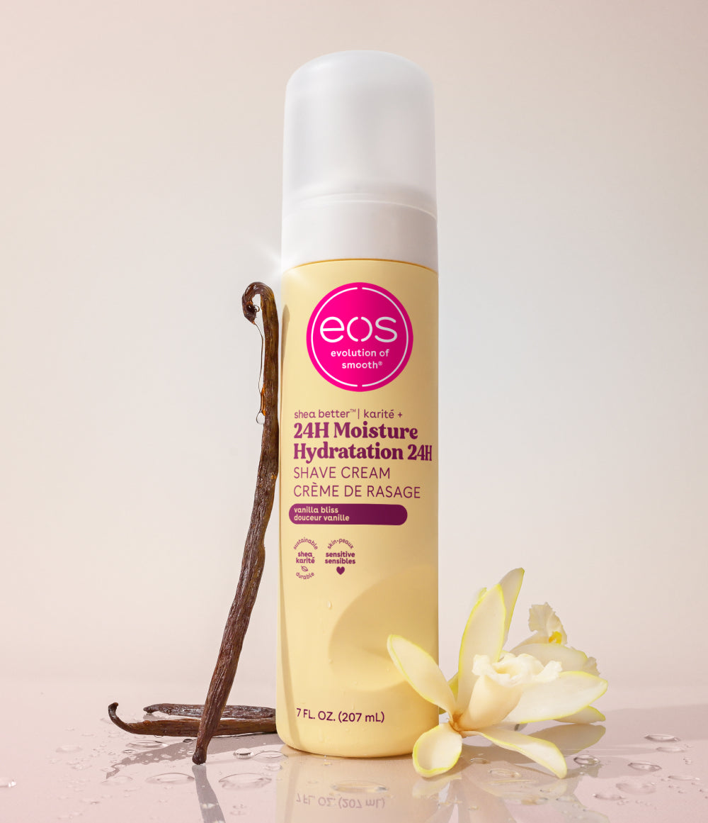 eos Shea Better 24H Moisture Shave Cream, Vanilla Bliss, 207 mL