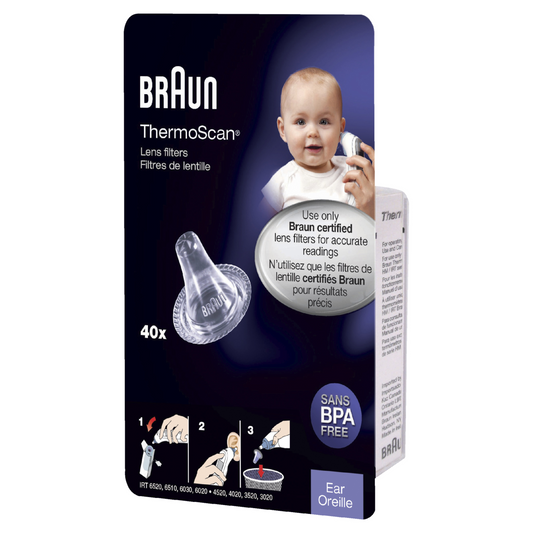 Braun ThermoScan Lens Filters for Ear Thermometers, 40 Count