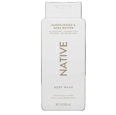 Native Body Wash, Sandalwood & Shea Butter, 532 mL