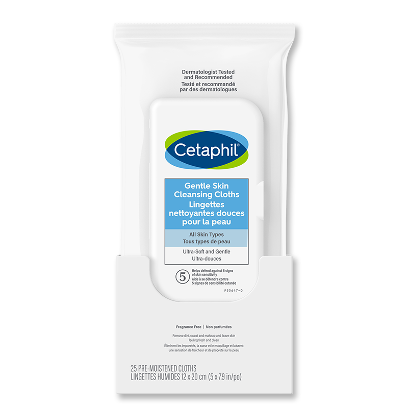 Cetaphil Gentle Skin Cleansing Cloths, 25 Count