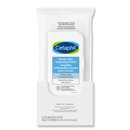 Cetaphil Gentle Skin Cleansing Cloths, 25 Count