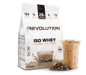 Revolution Nutrition Iso Whey Protein Isolate, Iced Cappuccino, 6 lb