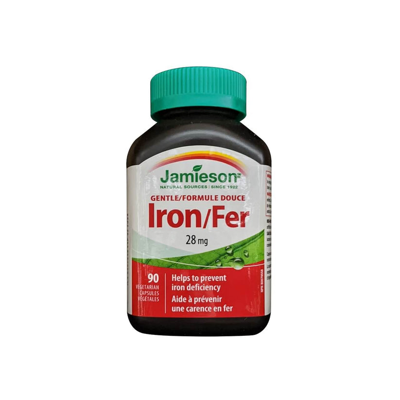 Jamieson Gentle Iron 28 mg Capsules, 90 Capsules