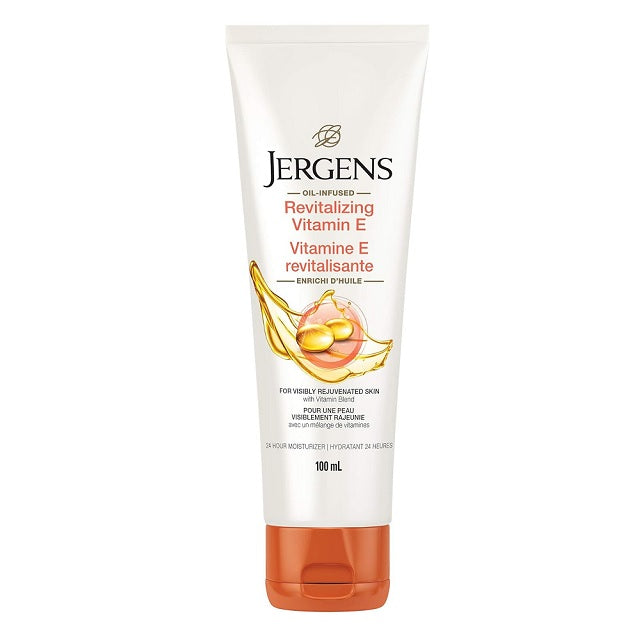 Jergens Oil-Infused Moisturizer Revitalizing Vitamin E, 100 mL