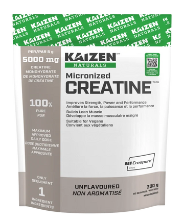 Kaizen Naturals Micronized Creatine Monohydrate Unflavoured Powder 300 g