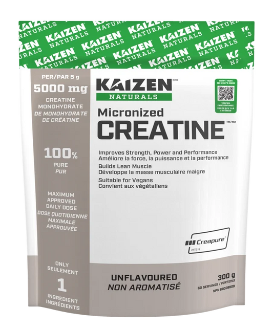Kaizen Naturals Micronized Creatine Monohydrate Unflavoured Powder 300 g
