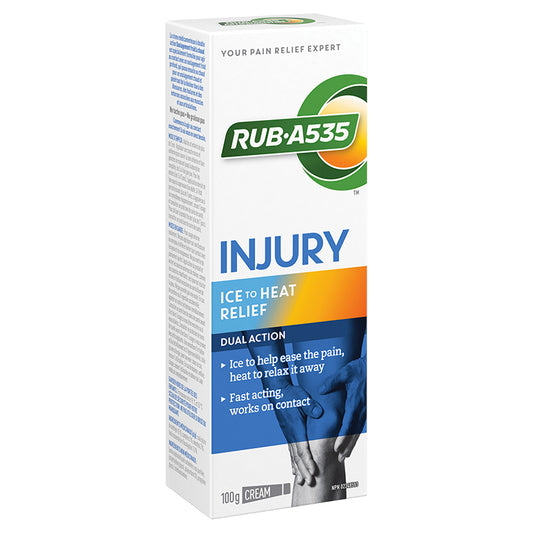 RUB A535 Injury Ice to Heat Relief Cream, 100 g