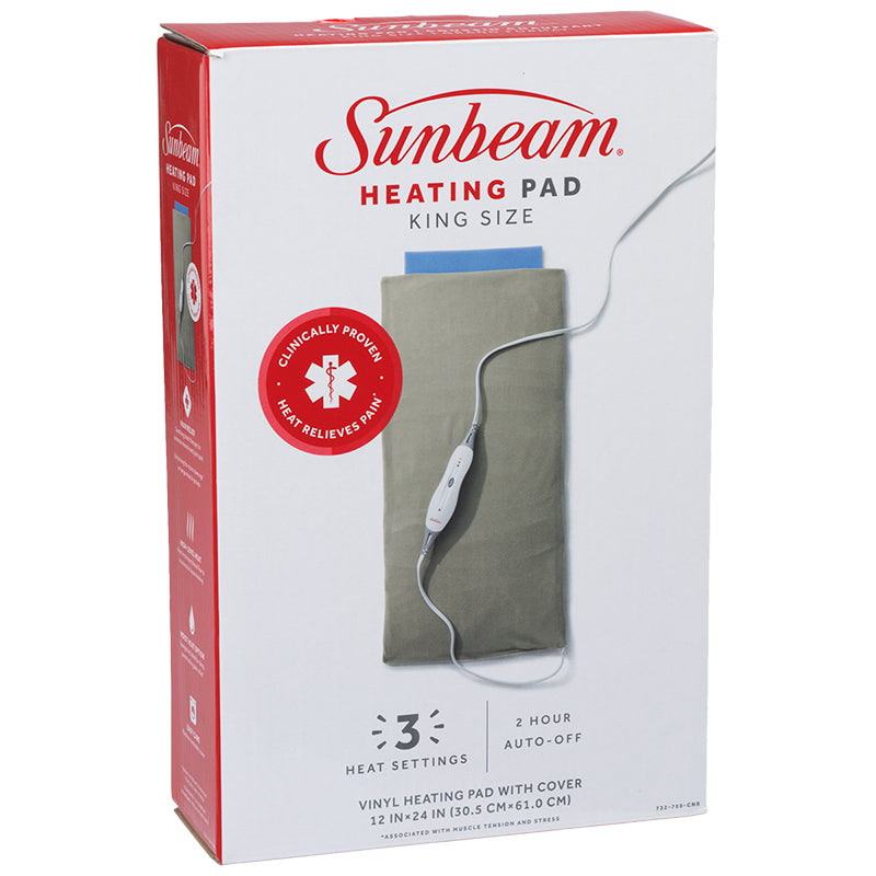 Sunbeam King Moist Heating Pad, 12 x 24 in