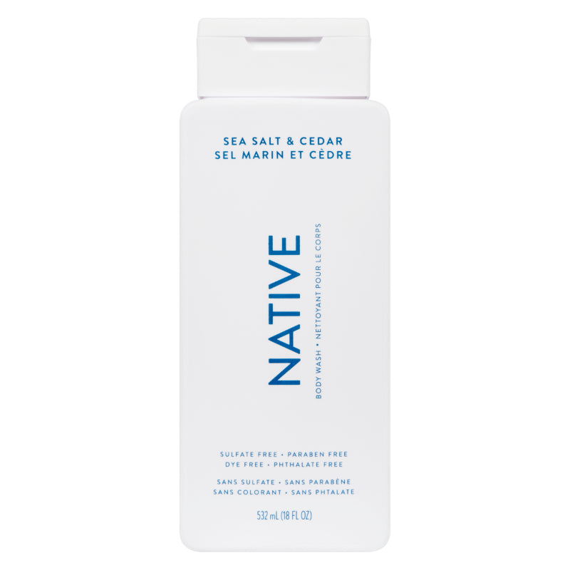 Native Body Wash Sea Salt & Cedar 532 mL