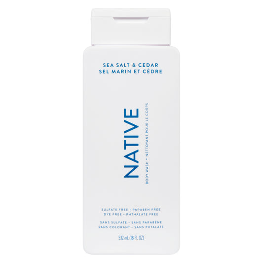Native Body Wash Sea Salt & Cedar 532 mL